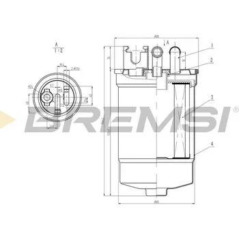 Palivový filtr Palivový filtr BREMSI FE0386