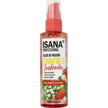 Vlasová regenerace Isana vlasový olej Černý Bez a Jahoda 100 ml