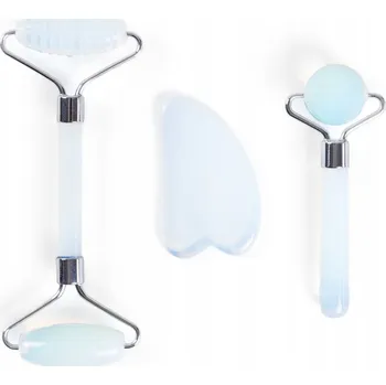 SADA PŘÍSLUŠENSTVÍ PRO MASÁŽ OBLIČEJE ASTRAL z jadeitu, mátová HOMLA