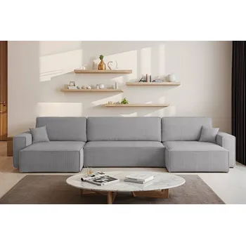 Sedací souprava Rozkládací sedací souprava do U Karl XL - Šedá 110