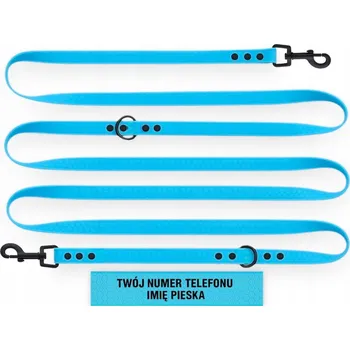 Vodítko pro psa VODÍTKO LANKOVÉ NASTAVITELNÉ PŘEPÍNACÍ VODĚODOLNÉ MĚKKÉ BIOTHANE PVC 15M 16MM