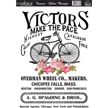 Transferový obrázek na textil Cadence, 25x35 cm - Romantické kolo