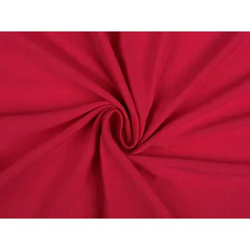 Úplet viskózový jednobarevný Varianta: W913/1 červená tm., Balení: 1 m