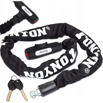 Zámek na kolo Zámek na kolo řetězový TONYON klíč 6x900mm