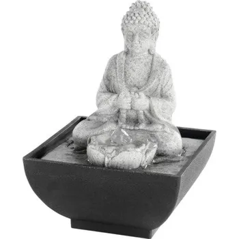 Zahradní dekorace Zahradní fontána buddha polyresinová 13 x 13 x 18 cm
