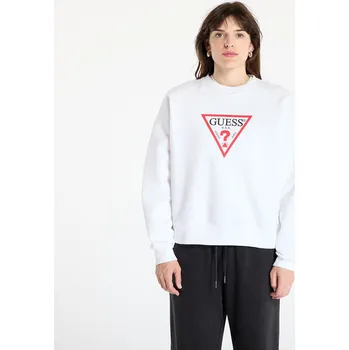 Dámská mikina Mikina Guess Jeans Oversized Iconic Sweatshirt Pure White L