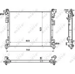 Chladič vody pro motor NRF 53900