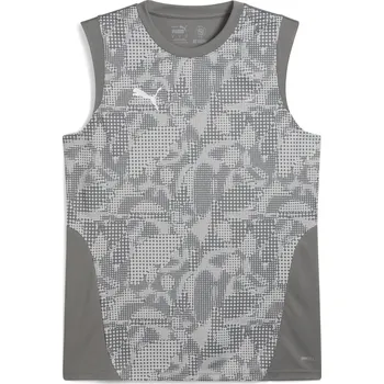 Pánské tílko Pánský dres PUMA TEAMCUP TRAINING SL JERSEY 659168_13 FLAT MEDIUM GRAY/PUMA SILVER XL