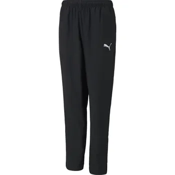 Chlapecké kalhoty Dětské fotbalové tepláky PUMA TEAMRISE SIDELINE PANTS JR 657329_03 PUMA BLACK/PUMA WHITE 128