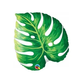 Balónek Fóliový balónek list Qualatex zelený