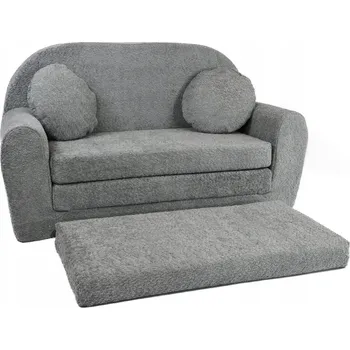 Pohovka Pohovka Fortisline DAVID 100 x 170 cm Pěnová pohovka BARANEK BOUCLE šedá