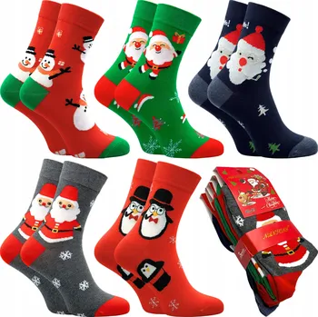 Pánské oblečení NT Ponožky Ponožky MIKULÁŠSKÉ VÁNOCE barevné, velikost 40-43