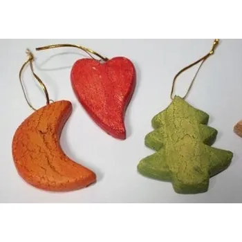 Vánoční dekorace Ozdoby na vánoční stromeček z hmoty vánoční baňky 4ks