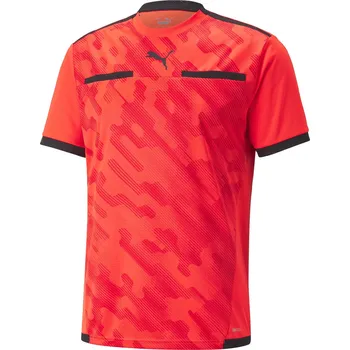 Pánské tričko Pánský fotbalový dres PUMA TEAMLIGA REFEREE JERSEY 705452_19 RED BLAST/PUMA BLACK M