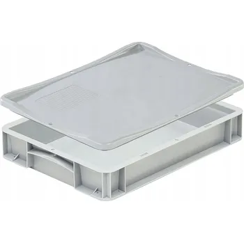 Obraz VELKÝ KONTEJNER NA TĚSTO NA PIZZU 40X30X7 S VÍKEM PRO 6 KOULÍ TĚSTA BASICLINE