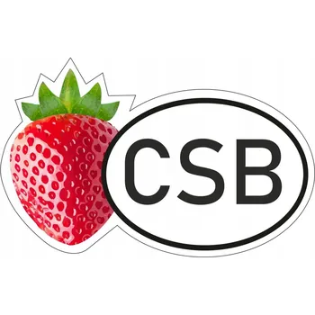 Samolepicí dekorace na vozidlo Nálepka CSB jahoda, samolepka na auto