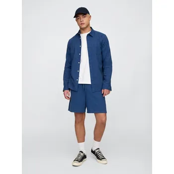 Pánské kraťasy GAP Lněné kraťasy - Pánské GAP modrá 3331409