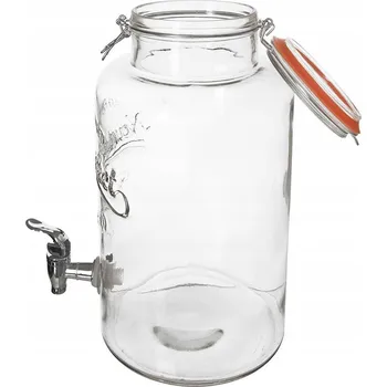 Dóza na potraviny Dóza na nápoje zavařovací sklenice nádoba na nápoje s kohoutkem a kohoutkem 6,7 l
