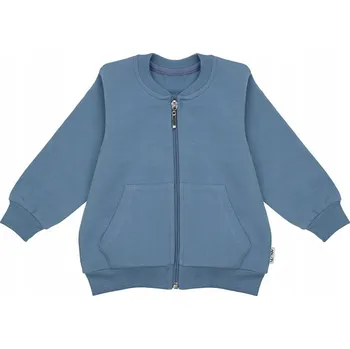 Chlapecké oblečení Chlapecká mikina bomber se stojáčkem modrá Nicol, vel. 86