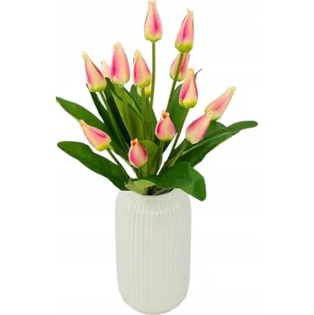umělá květina Tulipány Jako Živé VELKÁ Kytice Dekorace Velikonoční Umělé Květiny Do Vázy