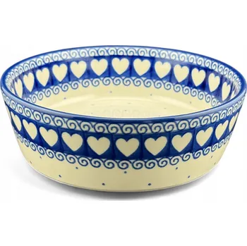 Srdíčka 17 cm, dekorativní, 375M, Keramika Bolesławiec