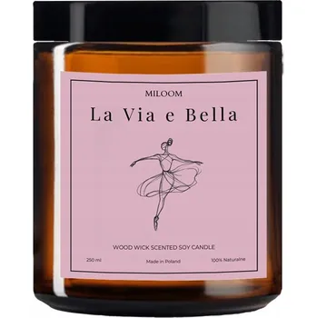 Svíčka Sójová vonná svíčka La Via e Bella Miloom