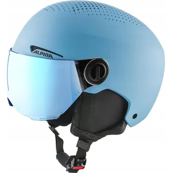 Dětská lyžařská helma Alpina Zupo Visor Q-Lite Smoke Blue XS/S 48-52cm