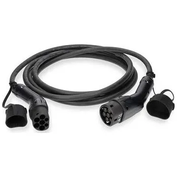 Elektromobilita Kabel nabíjecí NEDIS EVCA22KWBK50, Type 2, 32A, 22kW, 3-fázový, 5m, černý