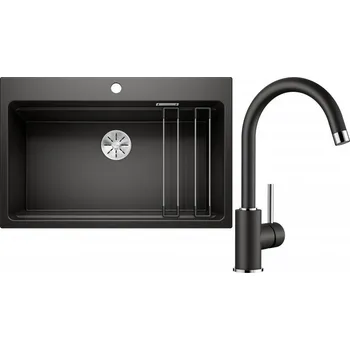 Granitový dřez Set RS Blanco Etagon 8 + Blanco Mida (antracit + antracit)