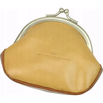 Peněženka Sergio Tacchini dámská peněženka z pravé kůže hnědá