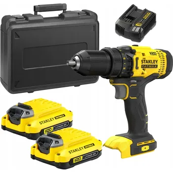 Stanley AKU ŠROUBOVÁK V20 SFMCD700C2K 50Nm 2x1,5Ah KUFR