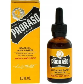 Péče o vousy PRORASO Olej na vousy Wood and Spice 30 ml