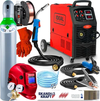 Svářečka INVERTOROVÁ SVÁŘEČKA IDEAL TECNO MIG 370 4X4 MMA MAG 400V 350A HLINÍK