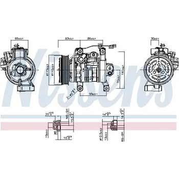 Kompresor klimatizace Kompresor klimatizace NISSENS 891130