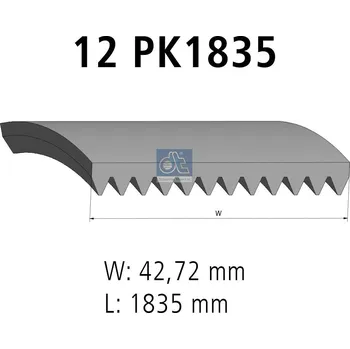 ozubený klínový řemen DT Spare Parts 7.54812