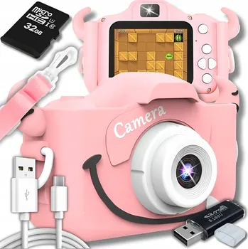 IP kamera DIGITÁLNÍ FOTOAPARÁT PRO DĚTI 40Mpx KAMERA HRAČKA HRY+KARTA 32GB