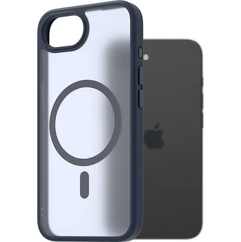 Pouzdro na mobilní telefon AlzaGuard Matte Case Compatible with Magsafe pro iPhone 16e tmavě modrý