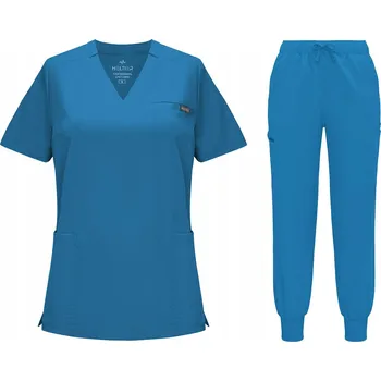 DÁMSKÝ ZDRAVOTNICKÝ KOMPLET SCRUB UNIFORM, MODEL REMEDY, BARVA MODRÁ vel. M