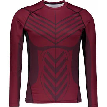 Pánské tričko Pánské funkční kompresní tričko s dlouhým rukávem premium ALTISPORT VOJ/ALM095TR03 WINE-RED M