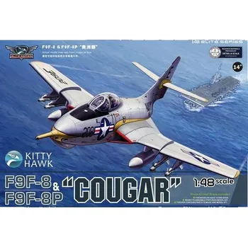 Plastikový model Kitty Hawk 1/48 F9F-8/F9F-8P Cougar