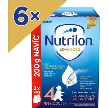 Dětská výživa Nutrilon 4 Advanced batolecí mléko 6x 1 kg, 24+