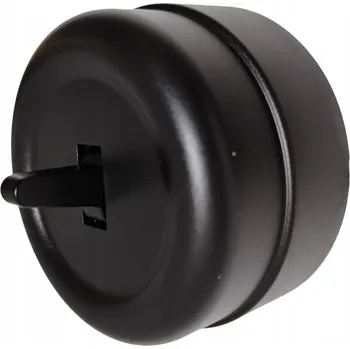 vypínač Vypínač nástěnný jednoduchý černý plast LOFTICA ART