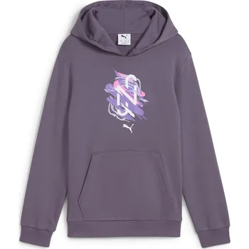 Chlapecká mikina Dětská mikina PUMA NEYMAR JR CREATIVITYHOODIEJR 660100_01 PURPLE CHARCOAL 152