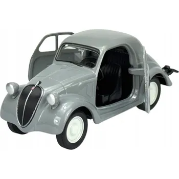 autíčko WELLY OLD TIMER 1936 FIAT 500 TOPOLINO ŠEDÝ 1:34 NOVÝ KOVOVÝ MODEL 43852