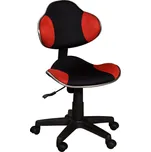 Nastavitelná červená pracovní židle NOVA K16 s prodyšným potahem