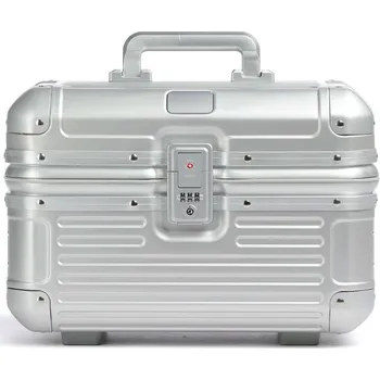 Travelite Next Kufr na kosmetiku 27cm, 19L, stříbrná, hliník, 228171