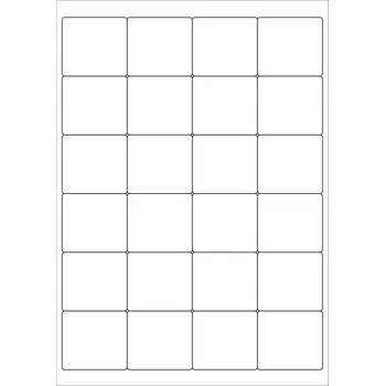 Speciální papír Samolepicí etikety samolepky A4 50x45mm 10 listů