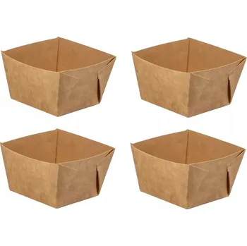 Jednorázové nádobí Papírová miska na zmrzlinu Kram béžová 245 ml, 50 ks