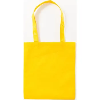Taška z netkané textílie - dlouhá držadla, Žlutá