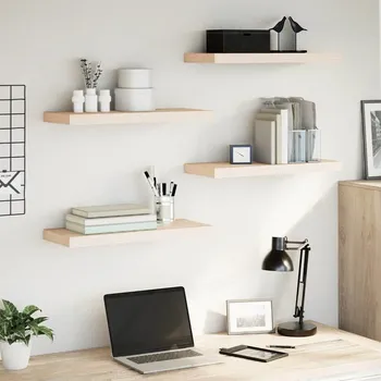 police vidaXL Plovoucí police 4 ks 60 x 23,5 x 4 cm kompozitní dřevo [4010690]